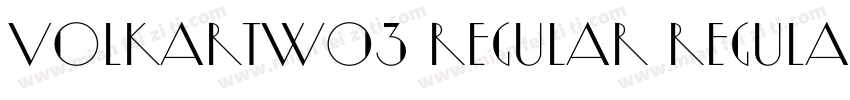 VolkartW03 Regular Regular字体转换